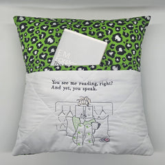Reading Cushion - You See Me Reading And Yet You Speak II