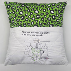 Reading Cushion - You See Me Reading And Yet You Speak II