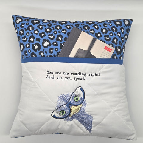 Reading Cushion - You See Me Reading And Yet You Speak IV