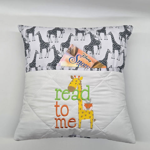 Book Cushion - Read To Me With Giraffe