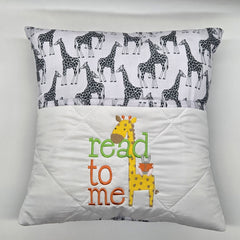 Book Cushion - Read To Me With Giraffe