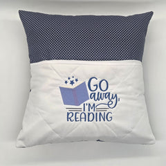 Reading Cushion - Go Away I'm Reading