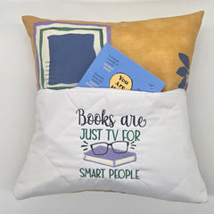 Reading Cushion - Books Are Just TV For Smart People
