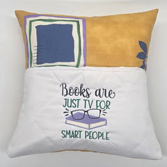 Reading Cushion - Books Are Just TV For Smart People