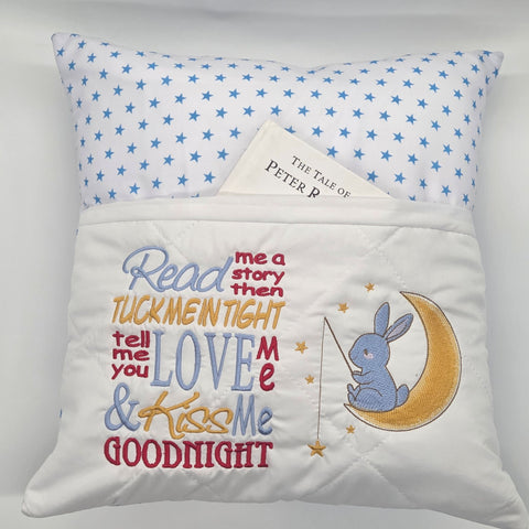 Reading Cushion - Read Me A Story Rabbit Fishing