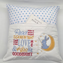 Reading Cushion - Read Me A Story Rabbit Fishing