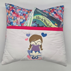 Reading Cushion - Little Girl Reading