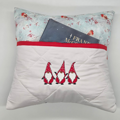 Reading Cushion - Christmas Gnomes