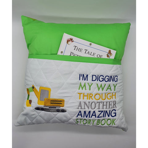 Reading Cushion - Little Diggers
